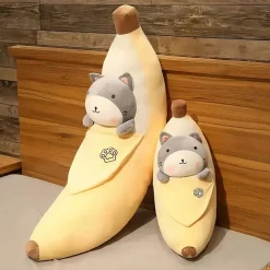 Hot La compagnie de la peluche Peluche Shiba Inu banane douce mignonne décor chambre