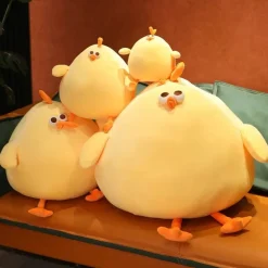 La compagnie de la peluche Peluche squishmallow poule beige et moelleuse