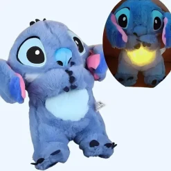 New La compagnie de la peluche Peluche Stitch apaisante avec berceuse douce et respirante