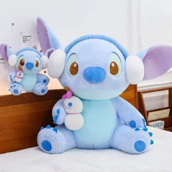 Outlet La compagnie de la peluche Peluche Stitch bleu avec son casque audio