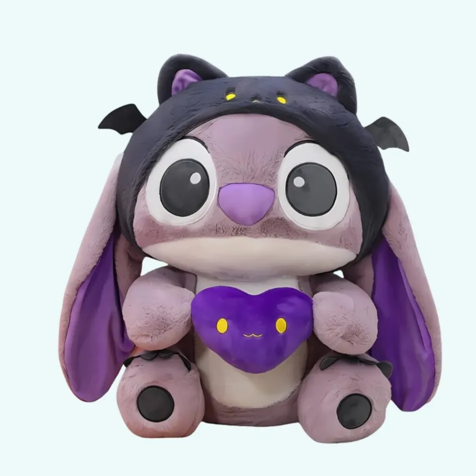 Online La compagnie de la peluche Peluche Stitch chauve-souris violette douce Halloween