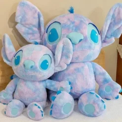 Online La compagnie de la peluche Peluche Stitch douce bleu dégradé