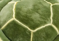 La compagnie de la peluche Peluche tortue douce verte et jaune