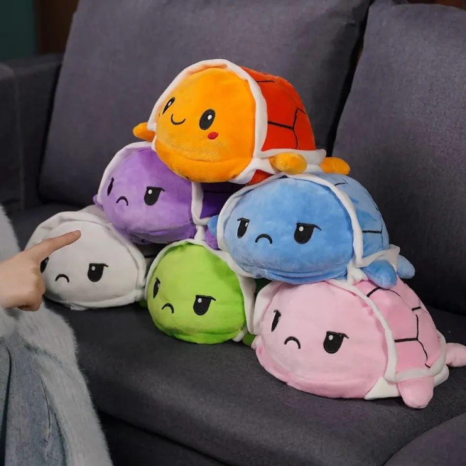 Best La compagnie de la peluche Peluche tortue réversible