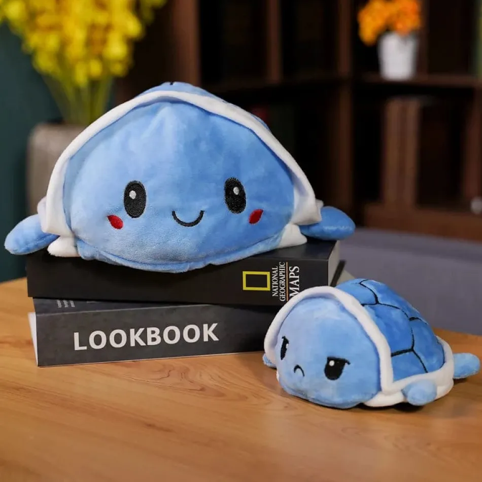 Best La compagnie de la peluche Peluche tortue réversible