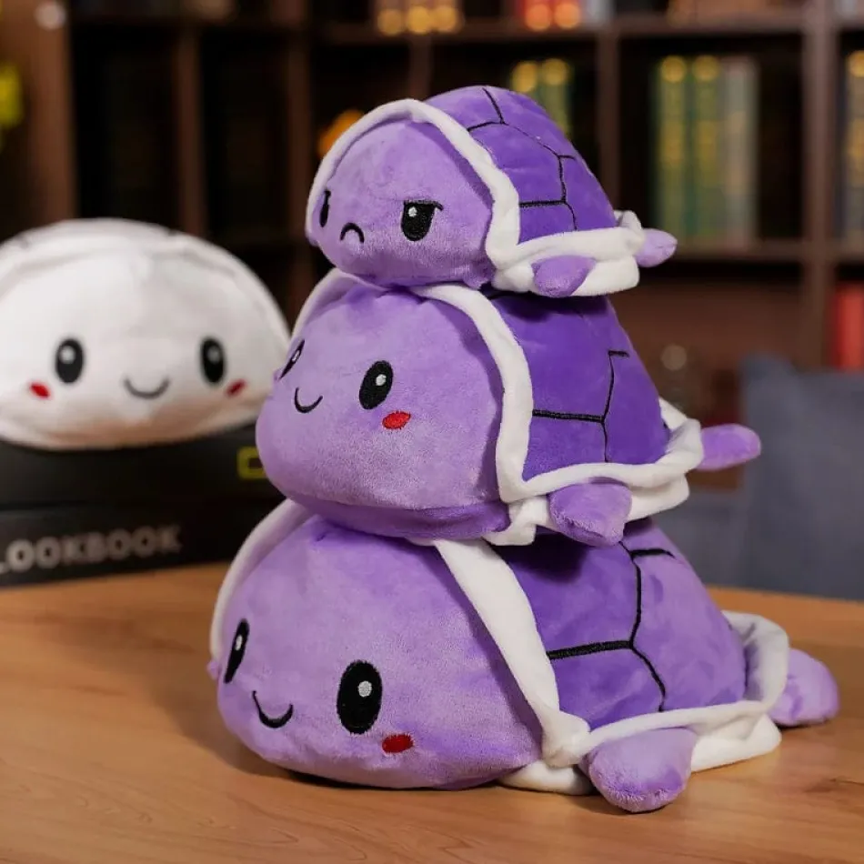 Best La compagnie de la peluche Peluche tortue réversible