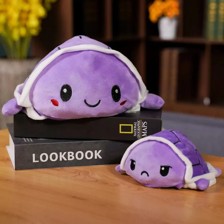 Best La compagnie de la peluche Peluche tortue réversible