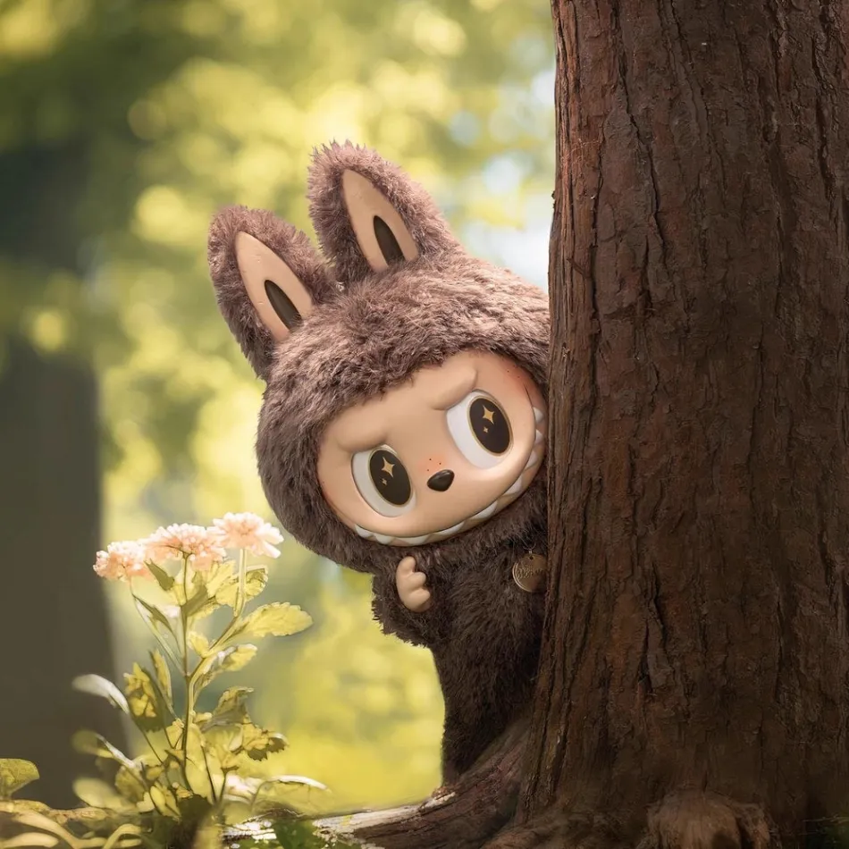 New La compagnie de la peluche Peluche type Labubu debout boîte mystère