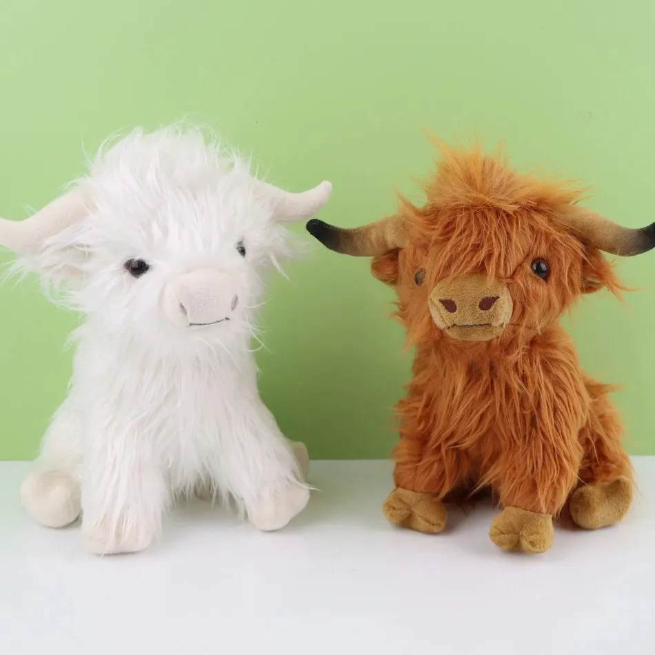 Online La compagnie de la peluche Peluche vache des montagnes