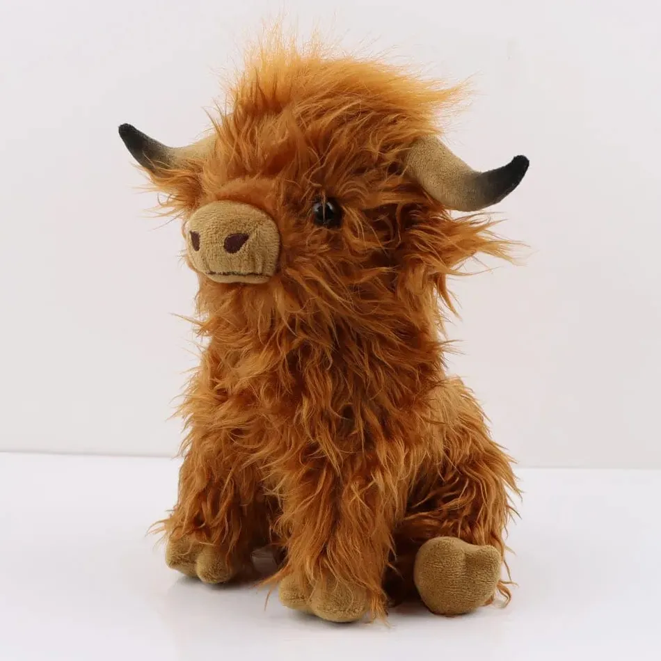 Online La compagnie de la peluche Peluche vache des montagnes