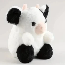Best La compagnie de la peluche Peluche vache noire et blanche mignonne et douce