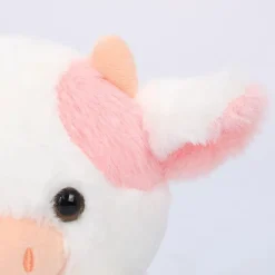 Clearance La compagnie de la peluche Peluche vache rose et toute petite