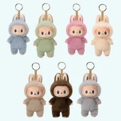 New La compagnie de la peluche Porte-clef peluche style Labubu coloré