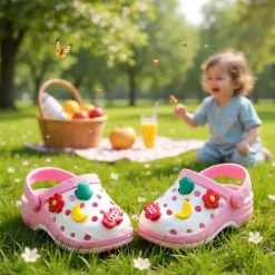 Outlet La compagnie de la peluche Sabots style crocs pour peluche style Labubu